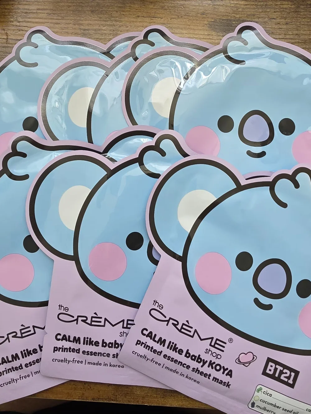 The Crème Shop BT21 KOYA Calm Printed Essence Sheet Mask - Blue
